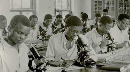 Students at Protozoology Class Yaba Higher College 1947