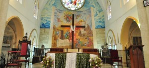 Christianity as a religion revolves around the person of Christ here celebrated in the altar of the Holy Cross Cathedral in Lagos.