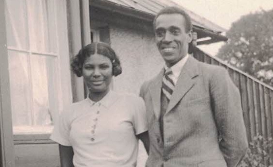 Dr. Akinwande Savage with his first wife, nee Phyllis Frances Heroina Ribeiro who died in 1940