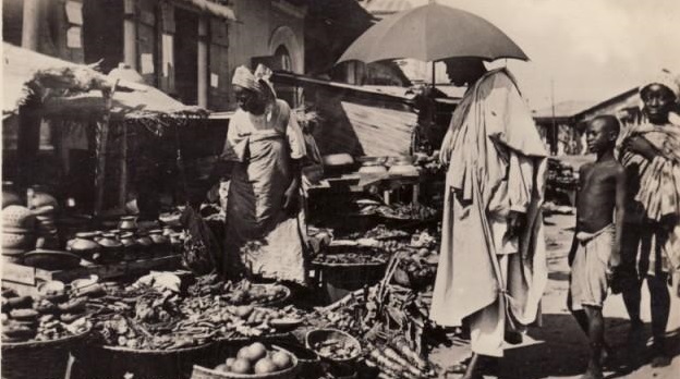 The Great Depression times in Ereko Market, Lagos 1930s 