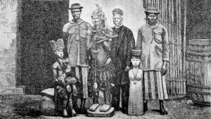 Pagan gods given up to Samuel Ajayi Crowther in Benin, 1878.  