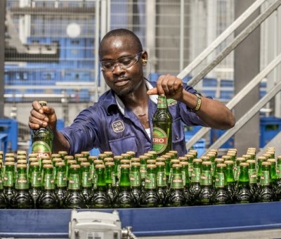 Commerce in Nigeria here illustrated with production of Oh Mpa, a SABMiller Plc brand