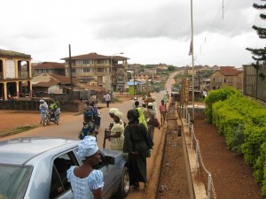 A road in Ijebu Igbo. 