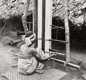 Ijebu weaver at work, 1902