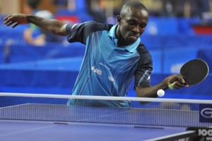 A Table Tennis start in Nigeria, Kazeem Makanjuola playing