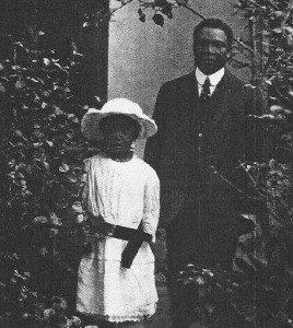 Eric moore and daughter, Kofoworola in the 1920s.