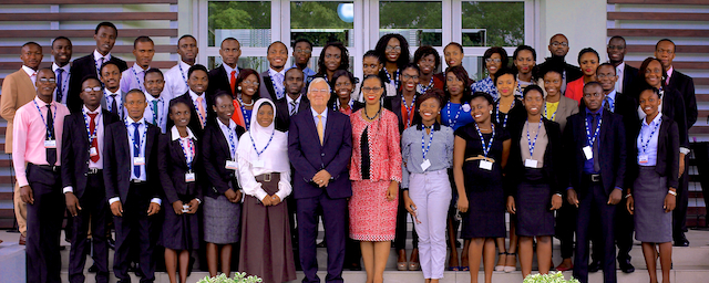 Participants of the Lagos Business School Young Talent Program (YTL) in a photo session. Some of the nation's brightest are selected.