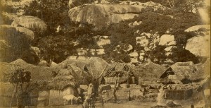 Egba history in Abeokuta started in this street next to Olumo rock, pictured here in 1826