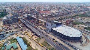 Aerial view of Oshodi Lagos 