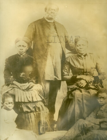 Samuel Johnson and family in 19th century photo