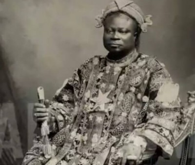 Alake Gbadebo in a 1854 photo in London