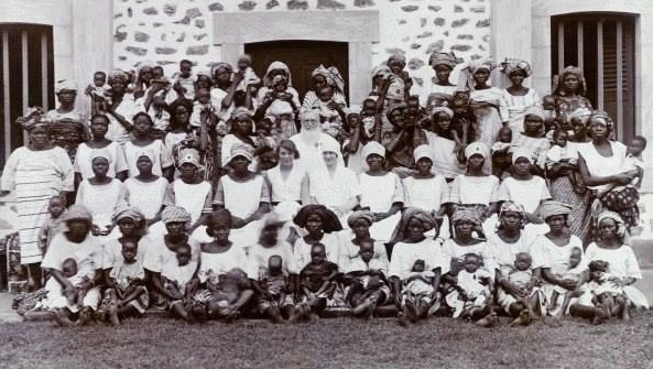 Jane McCotter at the Maternity Institute of Abeokuta, c.1929.