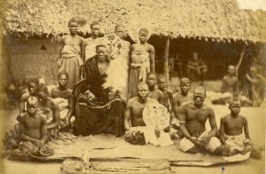 Gbadebo I with some members of the Egba Royal Court 
