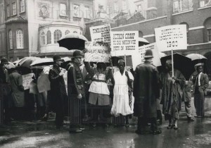 Nigerians in London advocating for independence from imperial rule. 