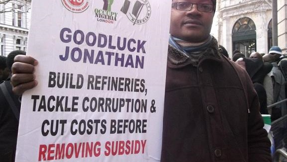 Gradualists protests President Jonathan's subsidy removal in 2012
