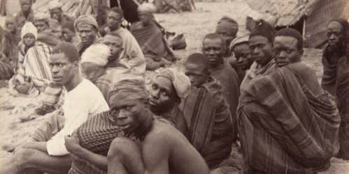 A slave market in Onitsha c.1880