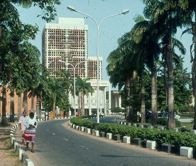University of Lagos Senate Building in the foreground