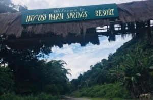 entrance to Ikogosi Resort