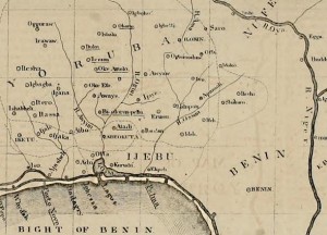 Ijaye here appearing at the middle of this map of Yoruba kingdoms in South West Nigeria ceased to exist after the war.