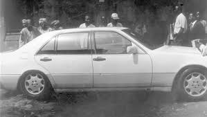 NADECO pro-democracy activities peaked with the assasination, while in this car, of Kudirat Abiola, wife of the denied winner of 1993 elections.