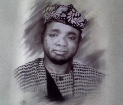 D.O Fagunwa pencil drawing