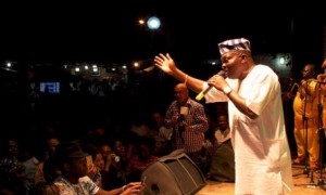 Musiliu Ishola, Haruna's son performing Apala music