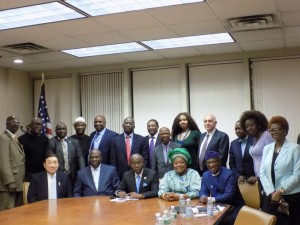 NACCIMA President, Alaba Lawson in a group photo