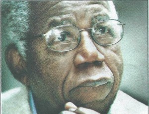 Chinua Achebe with grey hairs