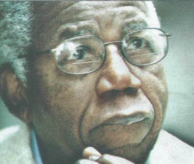 Chinua Achebe with grey hairs