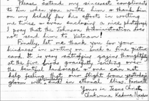 Letter by Nzeogwu in 1966