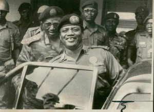 Babangida with lieutenants 