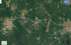 Odogbolu town satellite image