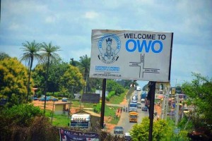 road view of Owo town