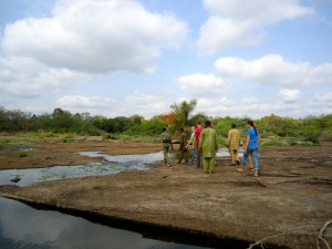 a dried up basin at Oyo Park