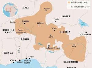 Map of old Sokoto Caliphate