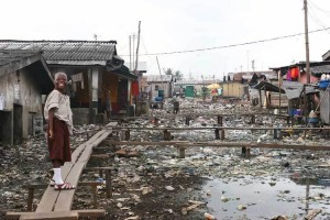 JMJ dirt and a child looking