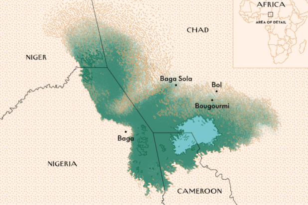 map of Lake Chad