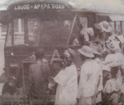 first commercial bus in Lagos, 1950